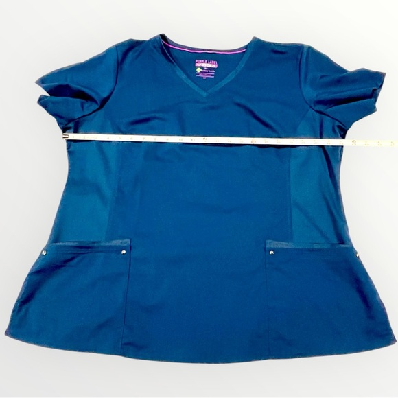 Purple Label NAVY Blue Scrub Top - Picture 4 of 14